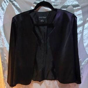 Jessica Howard Black Women's Satin Jacket